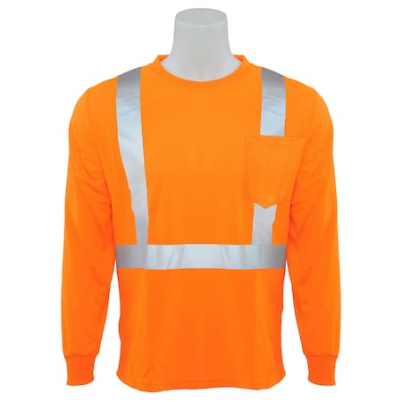 Deltaplus Class 2, 100% polyester birdseye knit mesh, Hi Viz Orange, Small 64008